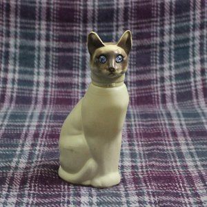 Charming Cream and Brown Cat Figurine